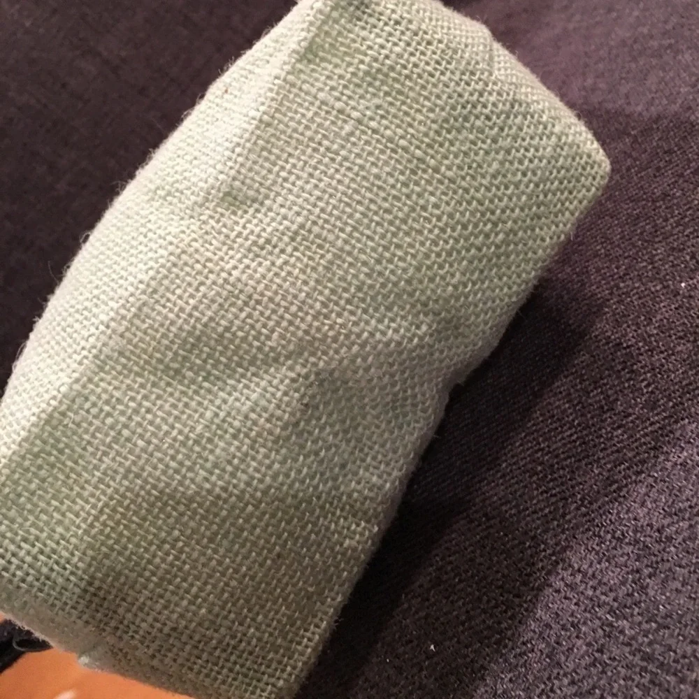 FAT FACE Zip Make-Up Bag, Pale Aqua Green, Black